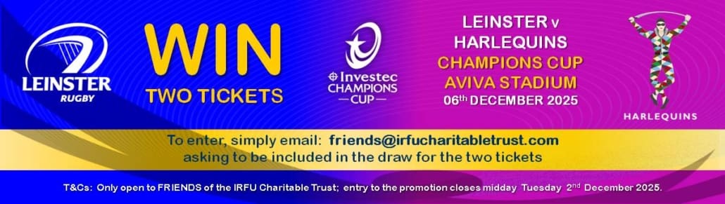 FREINDS - Leinster v Harlequins - WIN 2 Tickets - bnnr