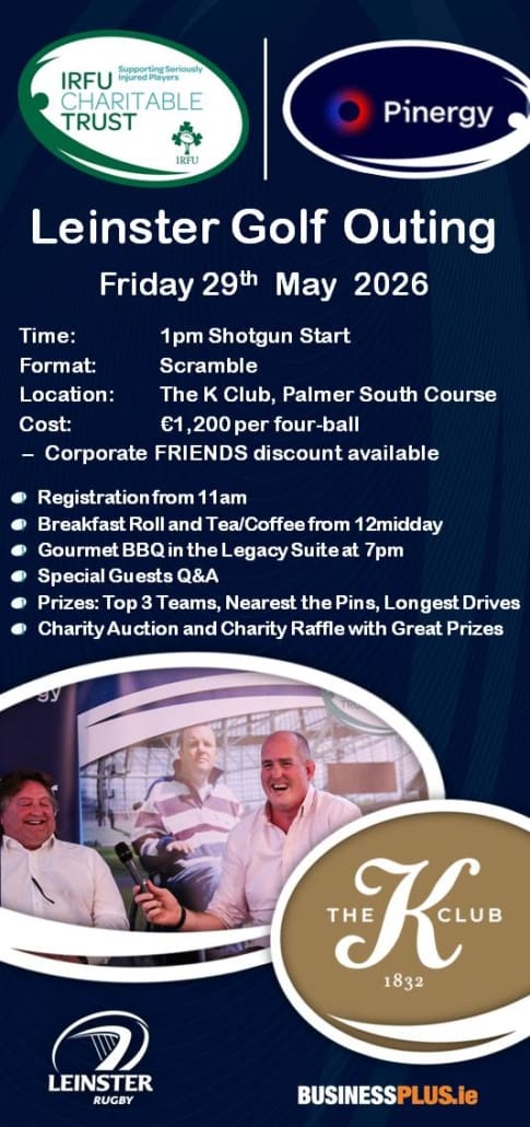 IRFU Charitable Trust 2026 Leinster Charity Golf Outing kindly sponsored by Pinergy - dl
