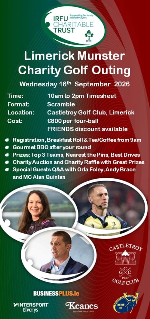 IRFU Charitable Trust - 2026 Limerick Munster Charity Golf Outing - DL