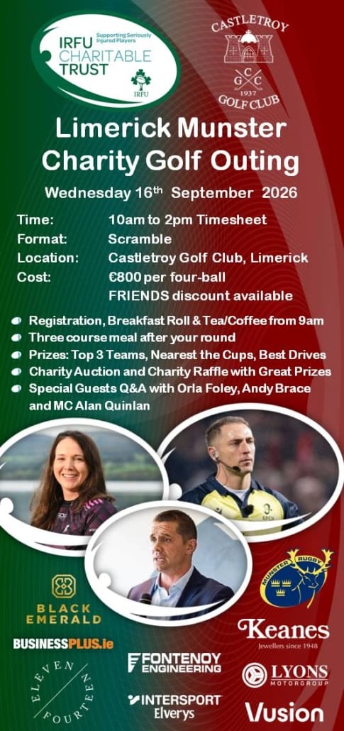 IRFU Charitable Trust - 2026 Limerick Munster Charity Golf Outing - Final