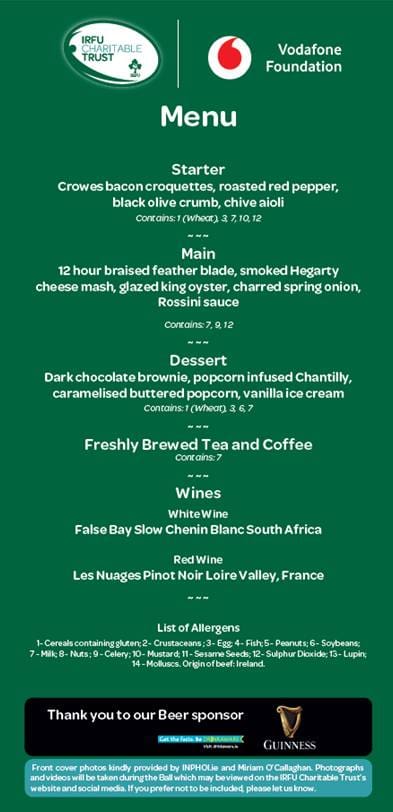 IRFU Charitable Trust 2026 Rugby Ball - Table Card (3)