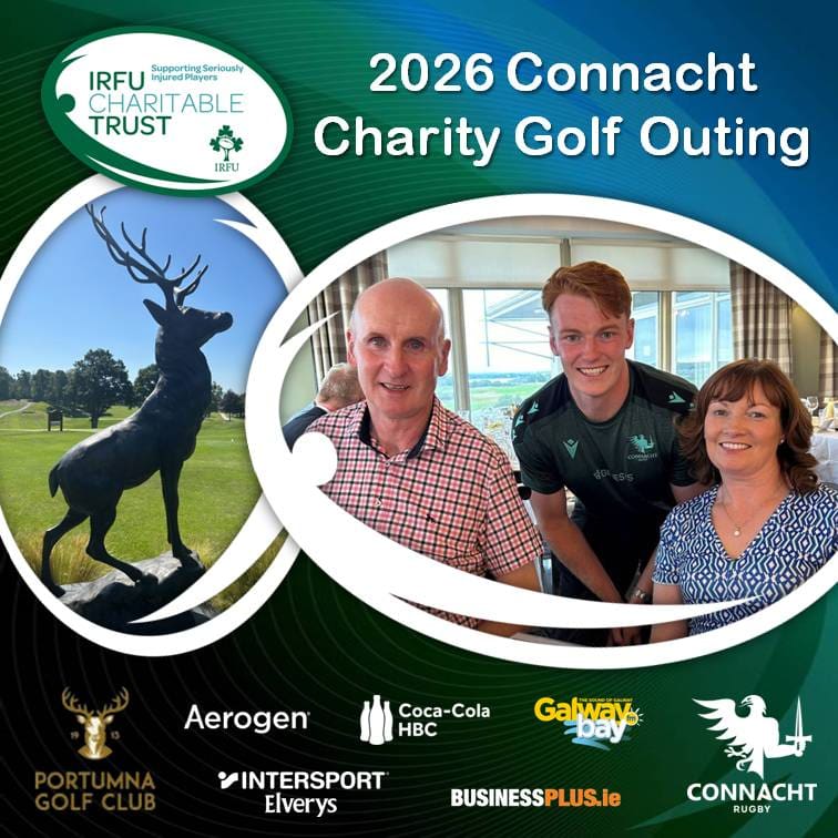 IRFU Charitable Trust 2026 Connacht Charity Golf Outing – Portumna Golf Club 07Oct26