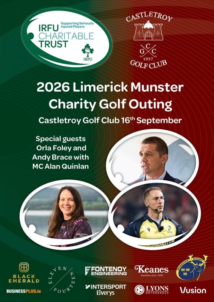 IRFU Charitable Trust 2026 Limerick Charity Golf Outing - Cover